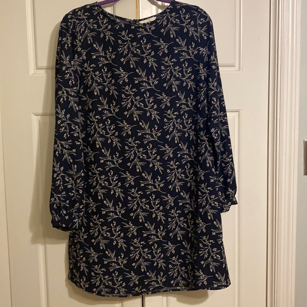 Navy swing dress